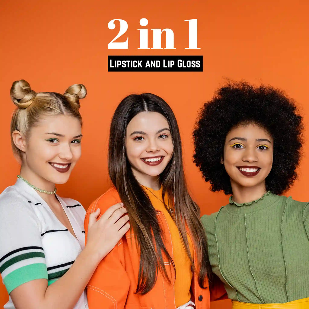 2-in-1 Lipstick and Lip Gloss Combo