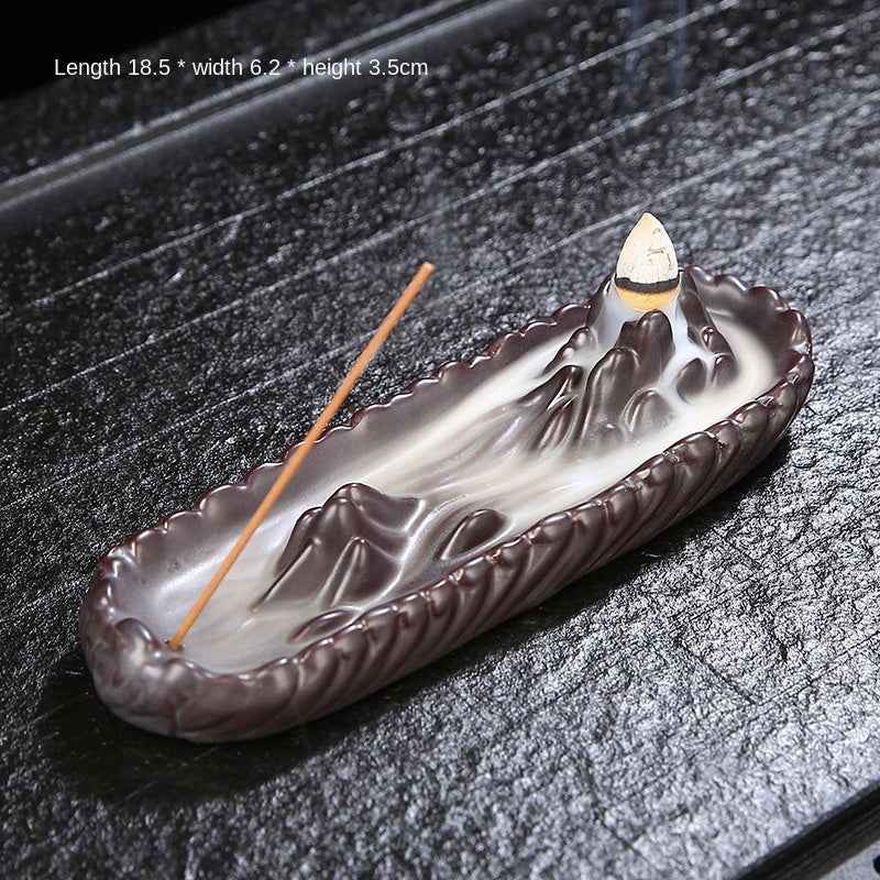 Backflow Incense Burner Ceramic Incense Burner Incense Burner Incense Utensils Tea Ceremony Zen Home Creative Small Ornaments