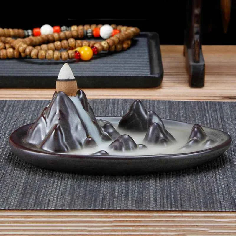 Backflow Incense Burner Ceramic Incense Burner Incense Burner Incense Utensils Tea Ceremony Zen Home Creative Small Ornaments