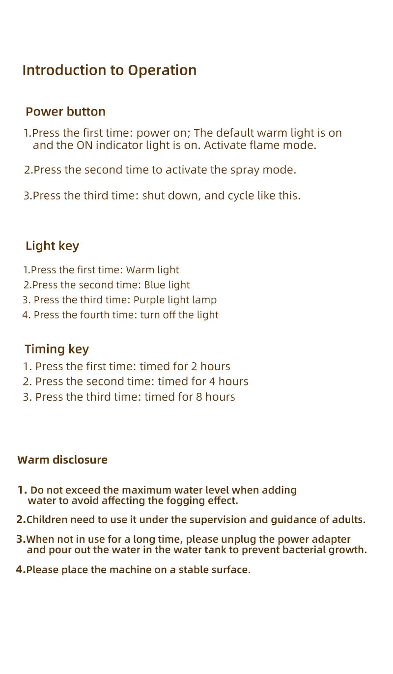 Volcano Aromatherapy Diffuser | Flame & Jellyfish Mist | 300ml