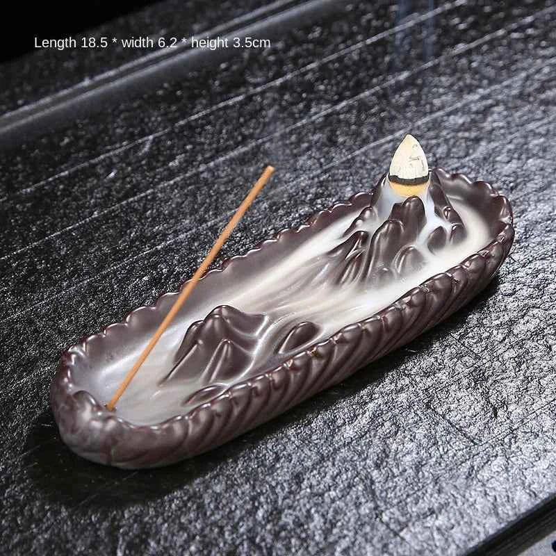 Backflow Incense Burner Ceramic Incense Burner Incense Burner Incense Utensils Tea Ceremony Zen Home Creative Small Ornaments