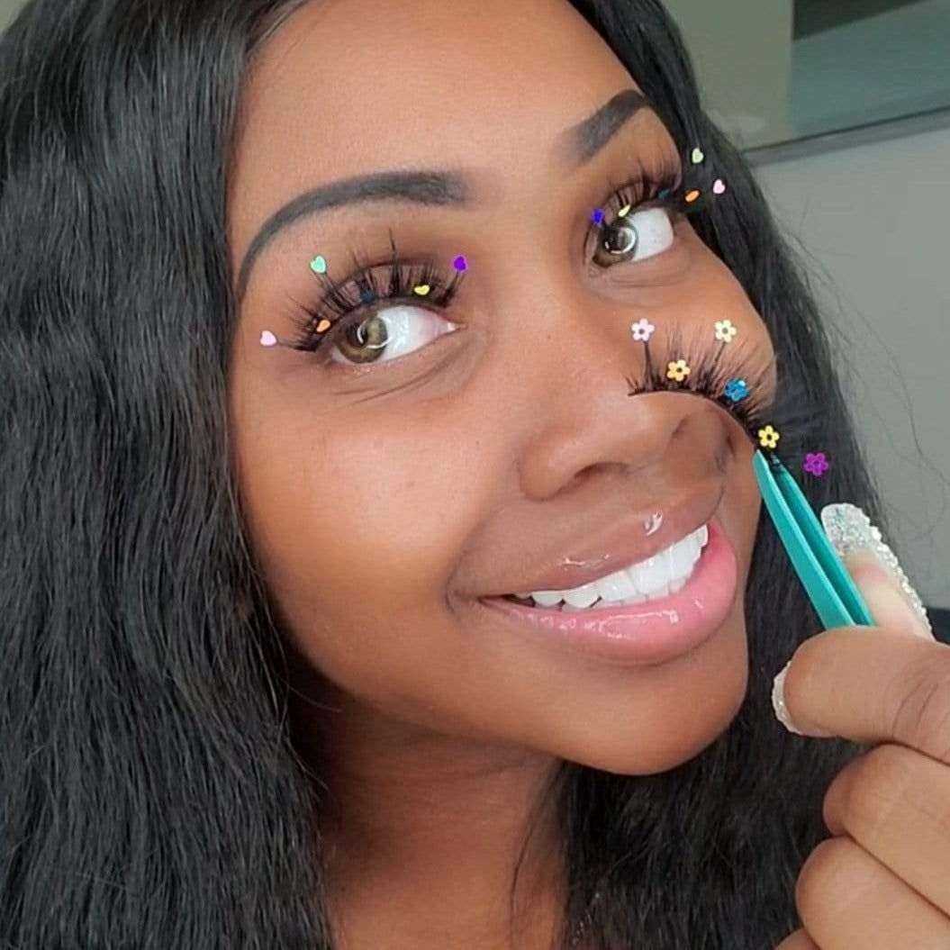 Sequin Heart Lashes 20mm