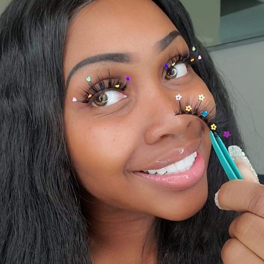 Sequin Flower Lashes 20mm