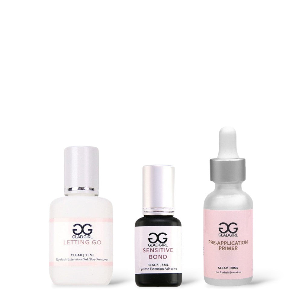 Sensitive Bond Eyelash Extension Glue + Remover/Primer Combo