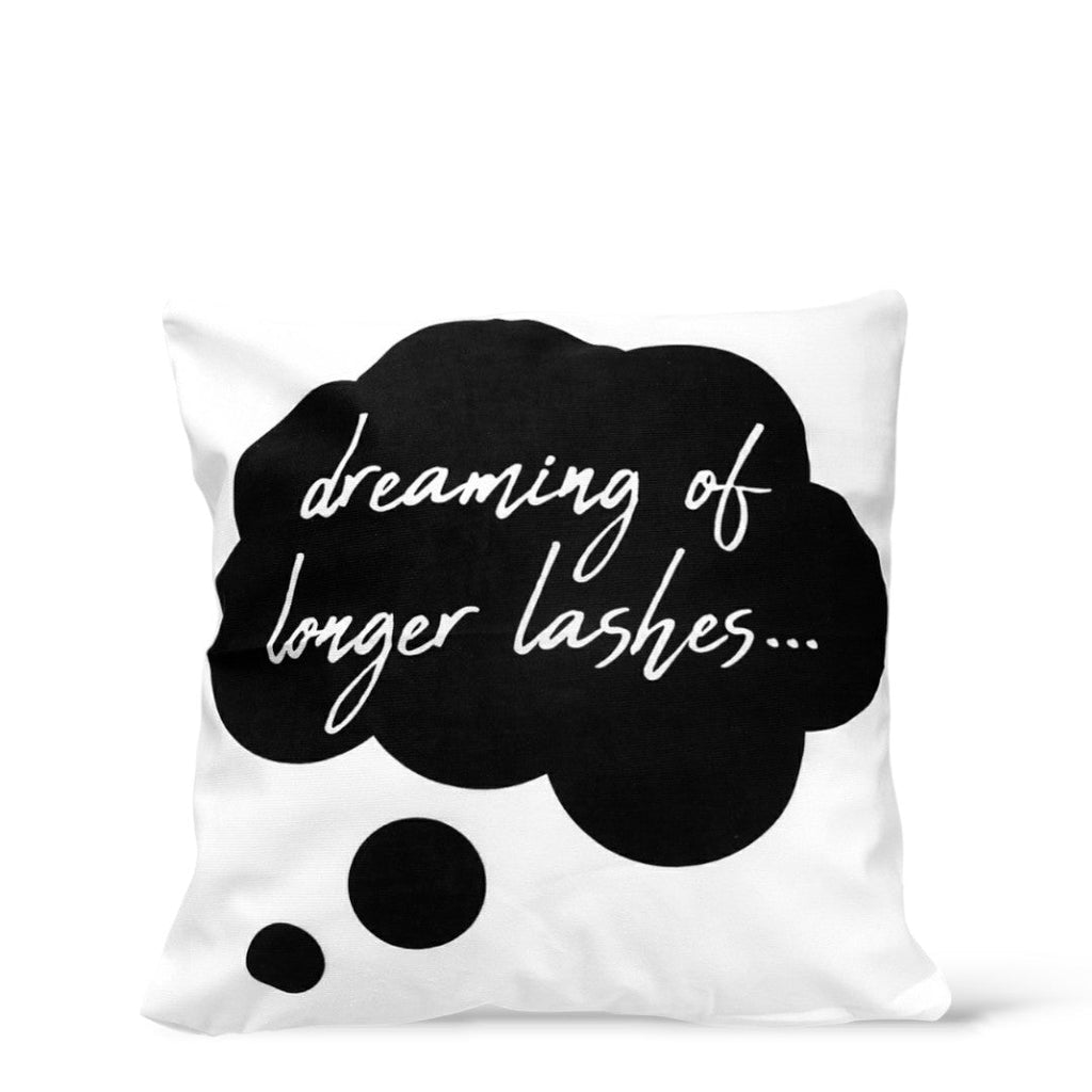 Throw Pillow Cover - Dreaming of Longer Lashes 18" x 18"