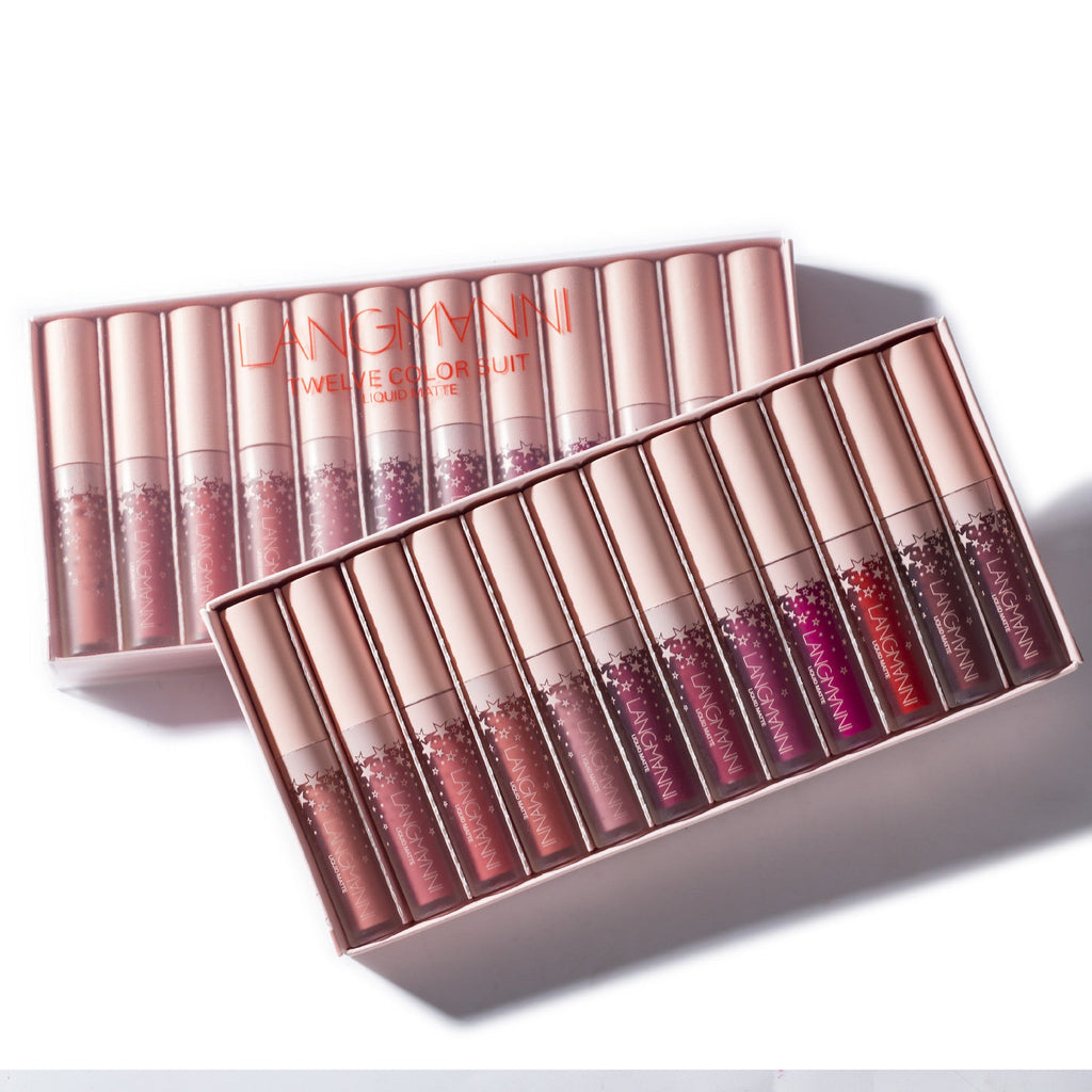 Matte Lip Gloss Set Non-Stick to Cup, Non-Fading