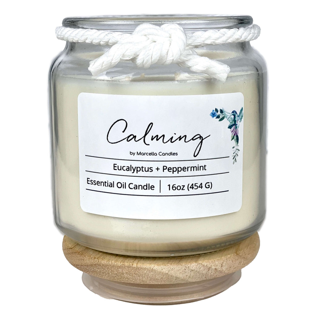 Calming Eucalyptus + Peppermint Aromatherapy Candle
