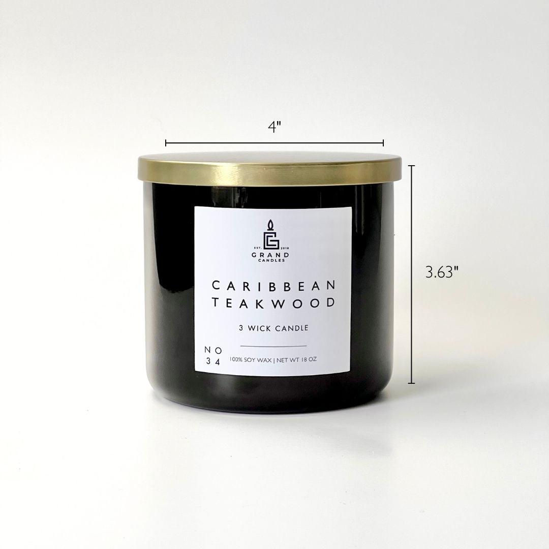 Caribbean Teakwood Soy Candle