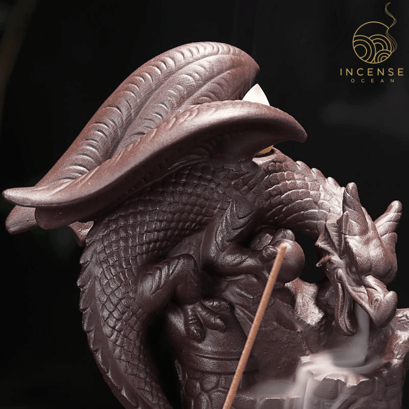 Ceramic Dragon Backflow Incense Burner