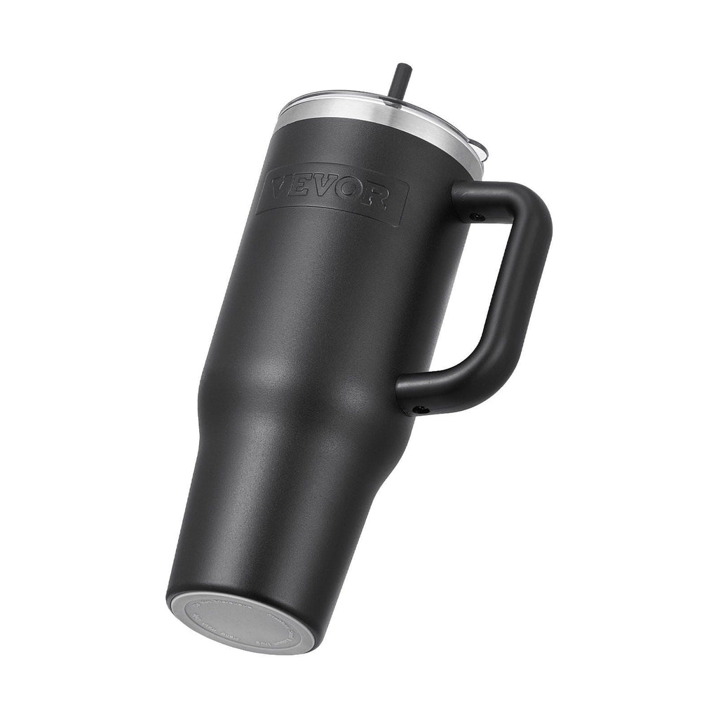 40 oz Insulated Water Bottle Stainless Steel Coffee Cup Handheld Black