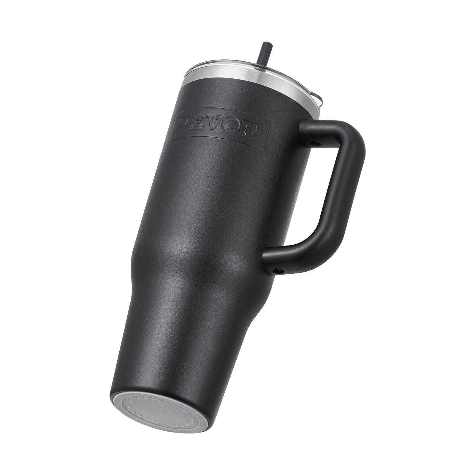 40 oz Insulated Water Bottle Stainless Steel Coffee Cup Handheld Black