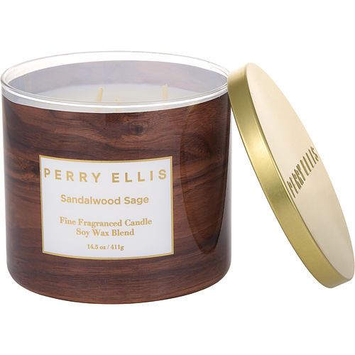 Perry Ellis Sandalwood Sage by Perry Ellis Scented Candle 14.5 oz