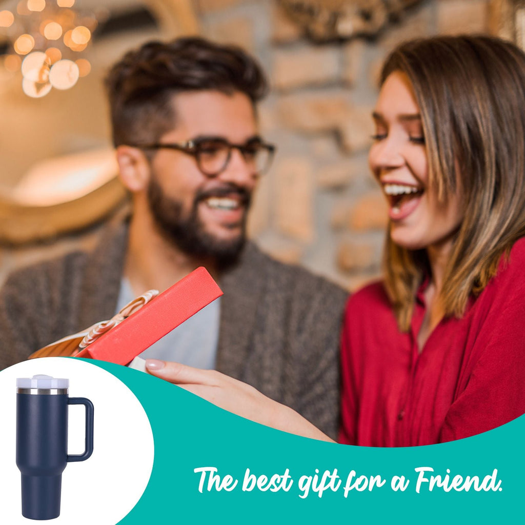 40oz V2 large capacity tumbler,  With Handle And Straw Lid, Insulated Reusable Stainless Steel Water Bottles Travel Mug Coffee Cup car cup water cup For Men Women Outdoor Camping Driving, gift