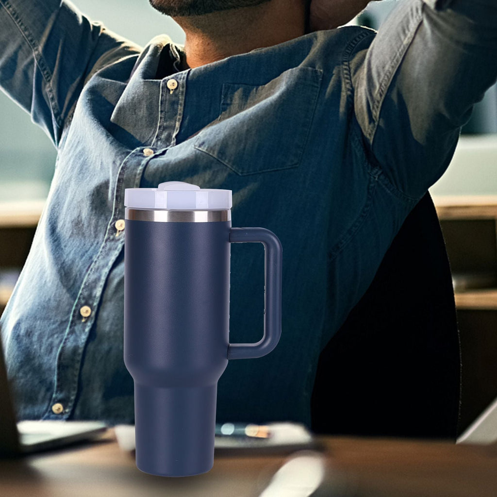 40oz V2 large capacity tumbler,  With Handle And Straw Lid, Insulated Reusable Stainless Steel Water Bottles Travel Mug Coffee Cup car cup water cup For Men Women Outdoor Camping Driving, gift
