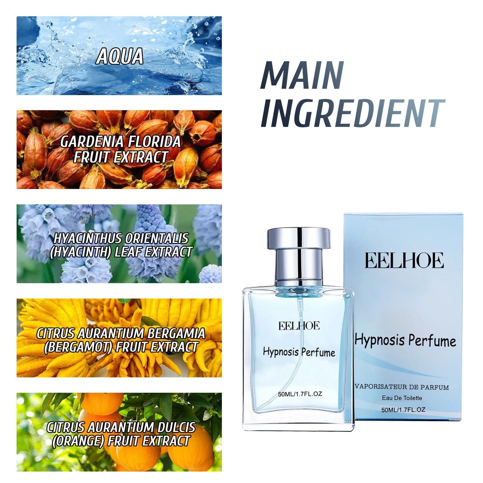 EELHOE Men's Charm Perfume Natural Fresh Light fragrance Deodorant Date portable atmosphere perfume