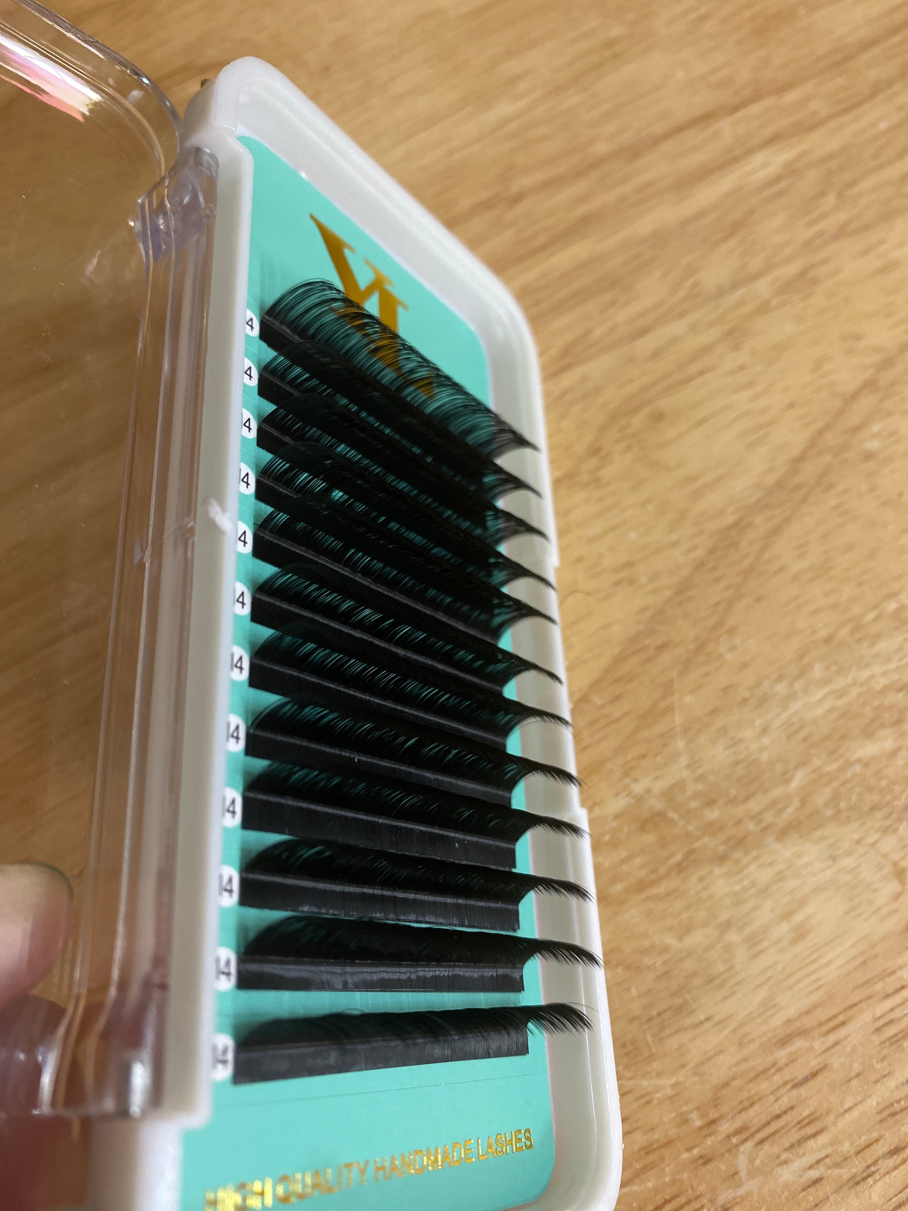 LC , LD curl Lashes 0.06 mm Cashmere Extra Matte Dark Black Lashes