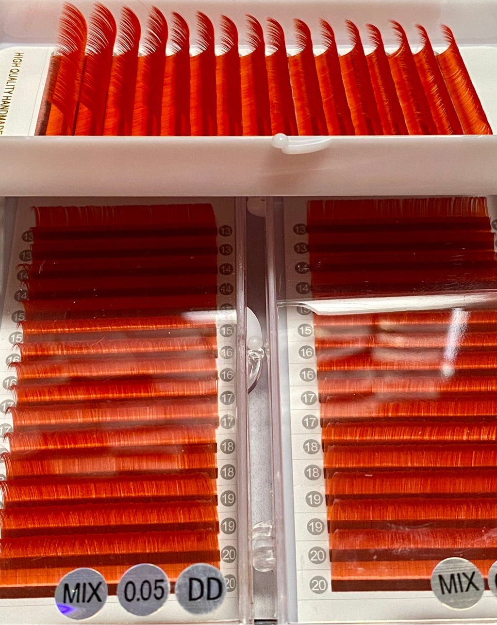 0.05mm Vivid Red Color Lashes