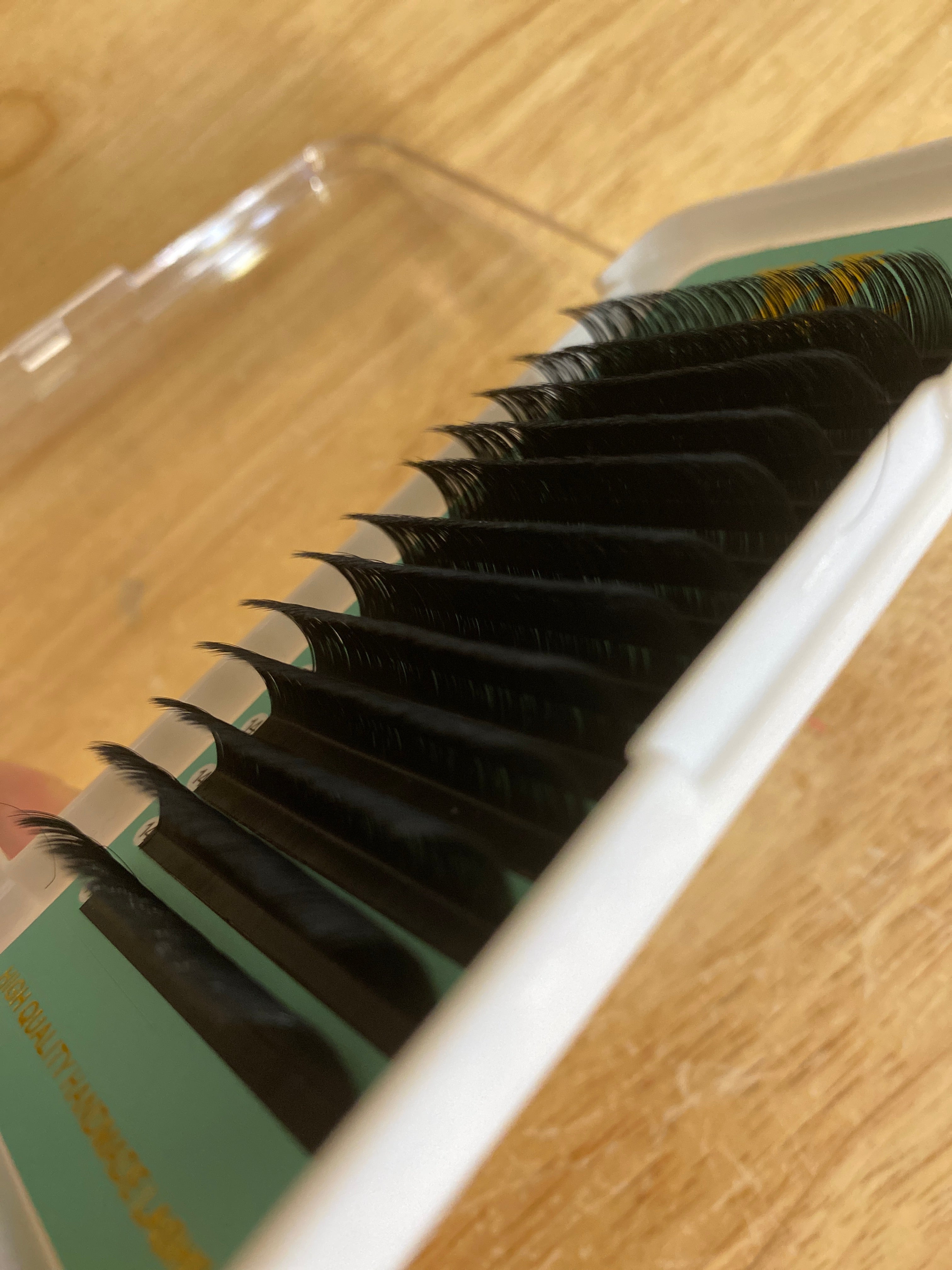 LC , LD curl Lashes 0.06 mm Cashmere Extra Matte Dark Black Lashes