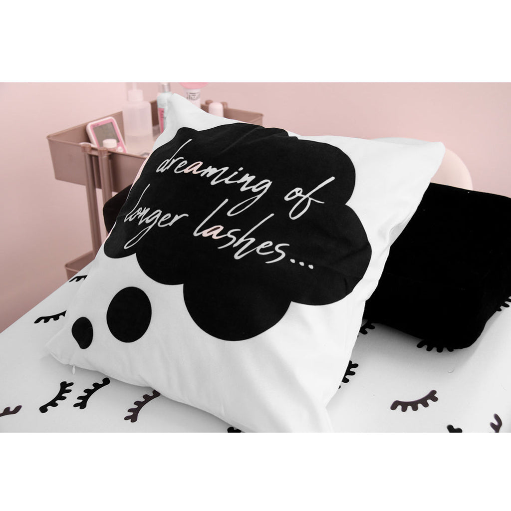 Throw Pillow Cover - Dreaming of Longer Lashes 18" x 18"