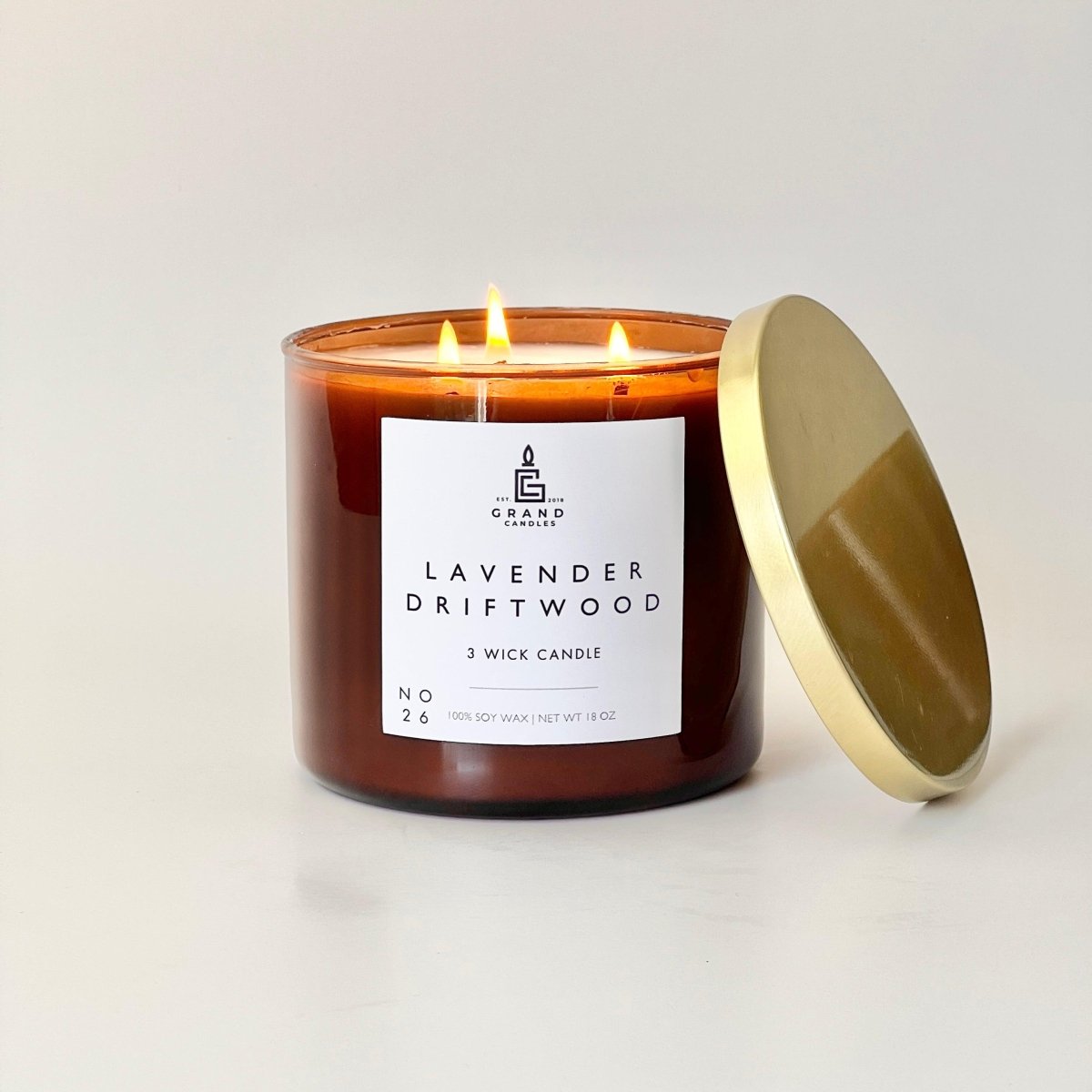 Lavender Driftwood Candle