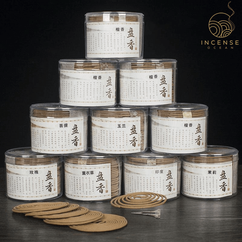 Natural Handmade Sandalwood Coils (48 box)