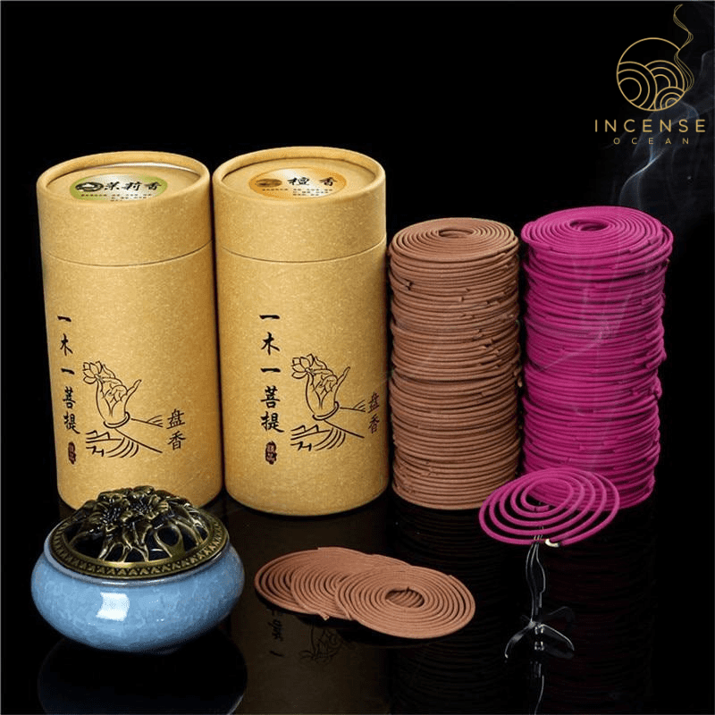 Natural Sandalwood Incense Coils (120 coils per package)