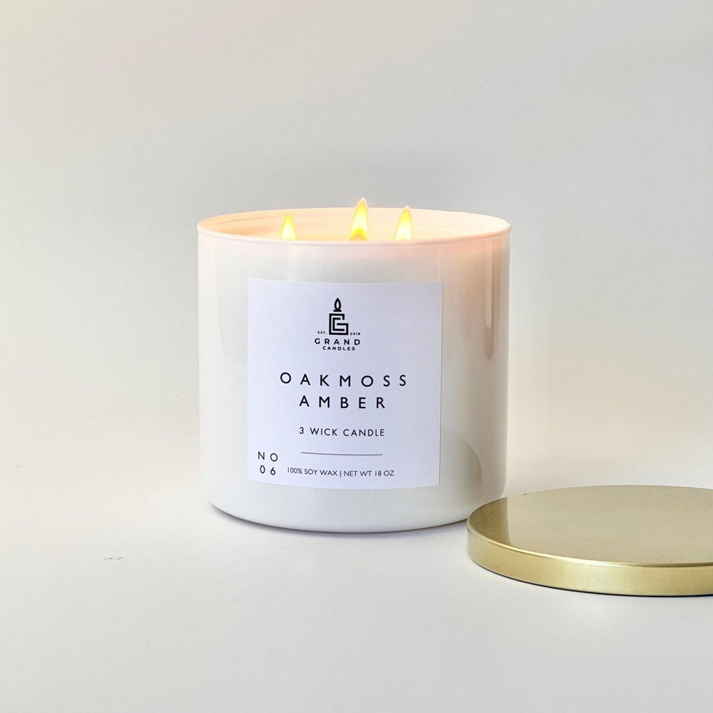 Oakmoss Amber Soy Candle