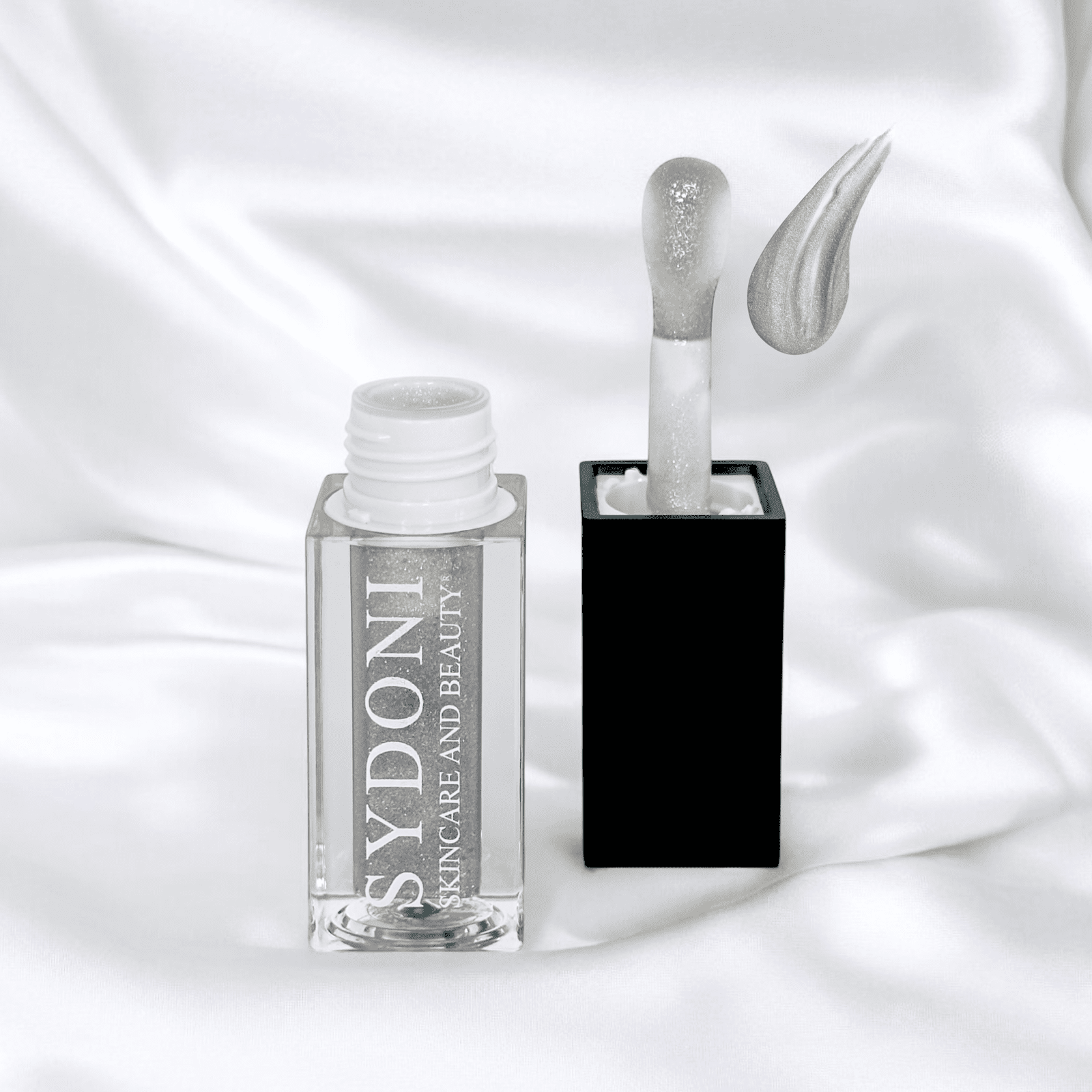 Most Loved! Platinum Lip Oil – Silver Shimmer with Jojoba and Sunflower Oils, Net Wt. 0.16 oz (4.8 mL)