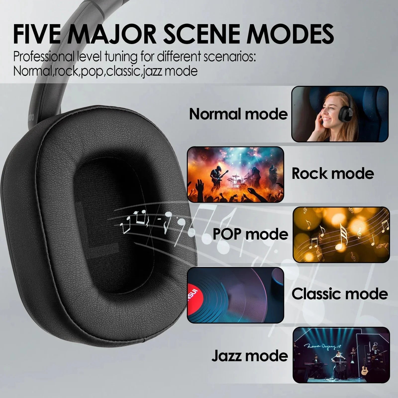Touch Screen Noise Cancellation Eye Headphones