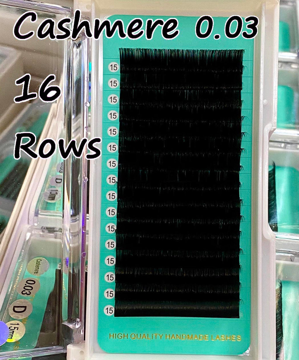 Cashmere Extra Matte Dark Black Lashes [16 lines - 0.03mm]