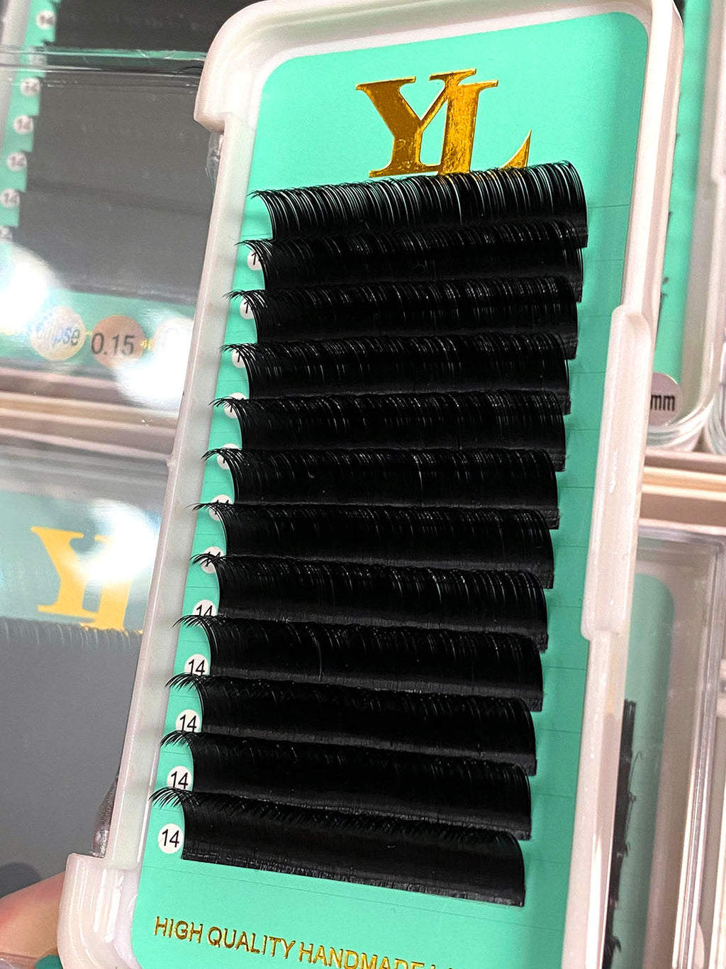 Flat Lashes/ Ellipse Lash 0.15mm [Extra Matte Dark Black-8 to 18mm]